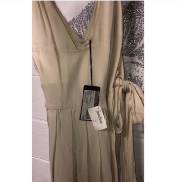 NWT PRADA Tank Top Sleeved Cream Blouse - Picture 7 of 8